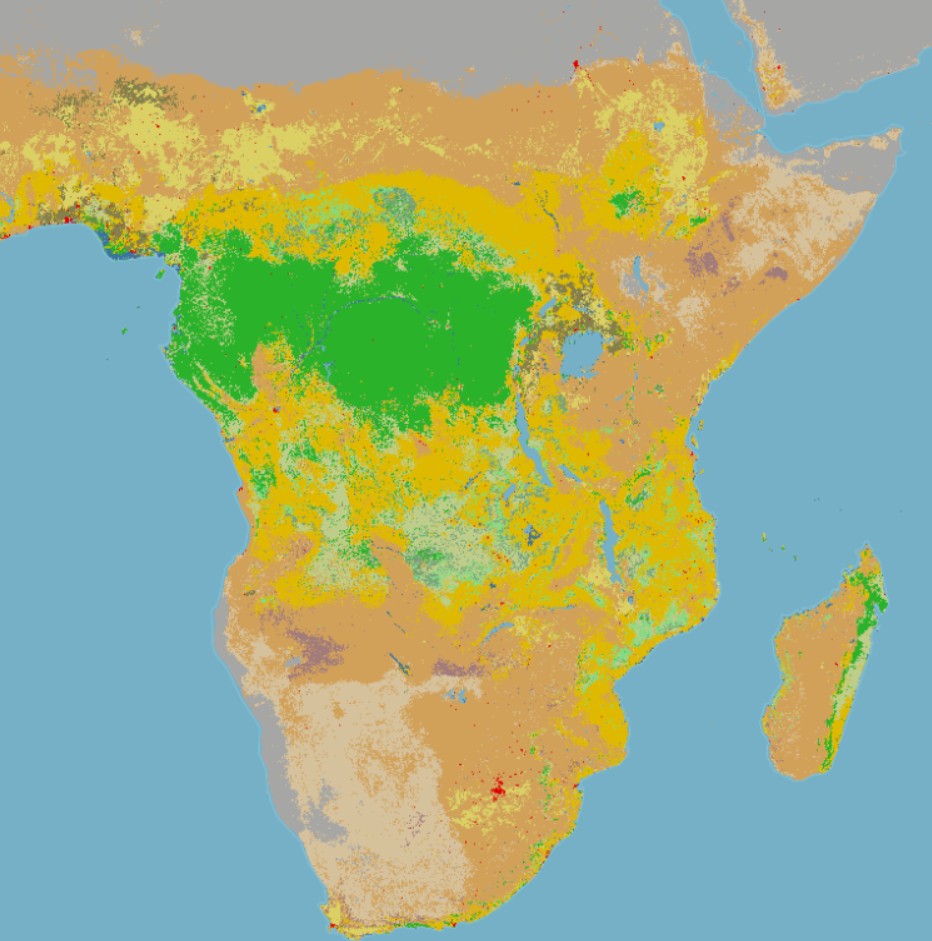 Land-Cover Mapping for Greenhouse Gas Emissions Inventory in Africa